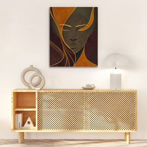 Winged Portrait Contemplation