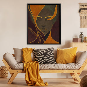 Winged Portrait Contemplation