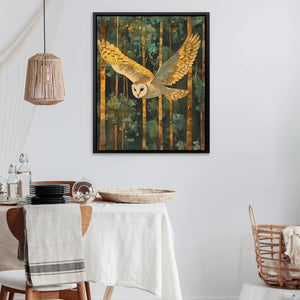 Wings of the Night - Earth Tones Dark Academia Canvas Print