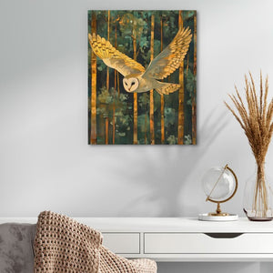 Wings of the Night - Dark Academia Wall Art in Black Frame