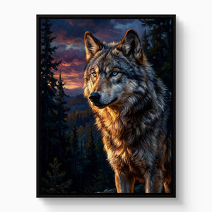Wolf at Twilight - Luxury Wall Art
