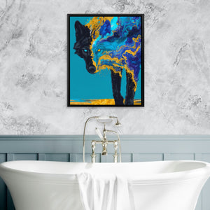 Wolf Elemental Drift - Luxury Wall Art
