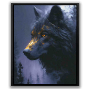 Wolf in Fog - Luxury Wall Art