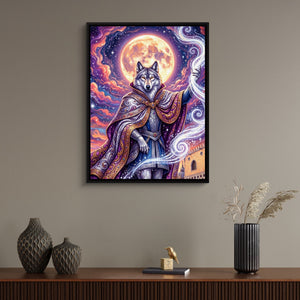 Wolf Moon Weaver - Luxury Wall Art