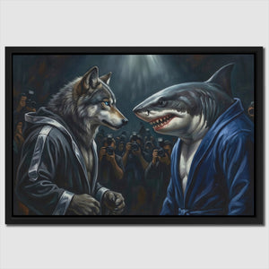 Wolf Shark Confrontation — Wolf Shark Confrontation Close Up Landscape 19