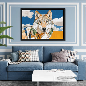 Wolf Through Copper Light - Luxury Wall Art