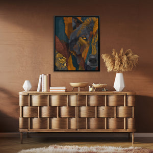 Wolf Through Fragments - Luxury Wall Art