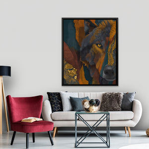 Wolf Through Fragments - Luxury Wall Art