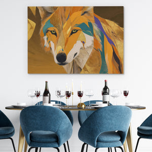 Wolfs Copper Hunt - Luxury Wall Art