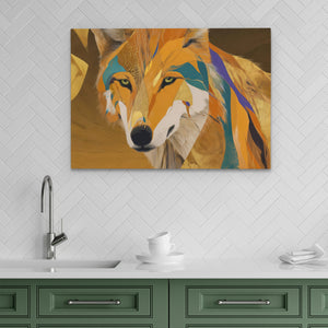 Wolfs Copper Hunt - Luxury Wall Art