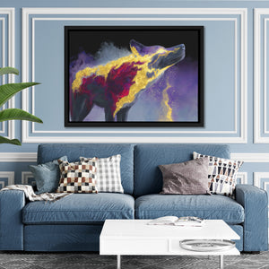 Wolfs Cosmic Howl - Luxury Wall Art