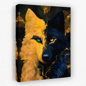 Wolf's Dual Soul - Luxury Wall Art