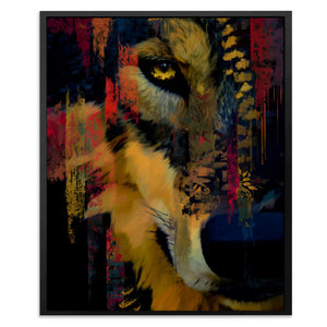 Wolf's Electric Storm - Luxury Wall Art