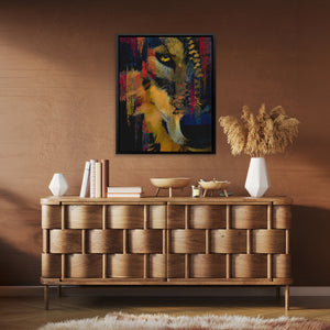 Wolf's Electric Storm - Luxury Wall Art
