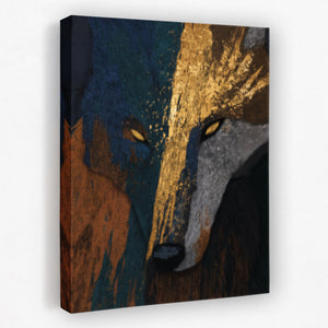 Wolfs Fractured Spirit - Luxury Wall Art