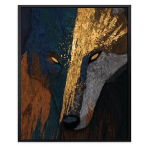 Wolfs Fractured Spirit - Luxury Wall Art