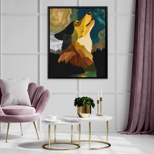 Wolf's Mountain Echo - Luxury Wall Art