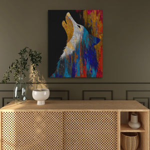 Wolf's Teal Howl - Luxury Wall Art