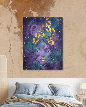 Woman Golden Dream โ woman golden dream psd mocha bedroom 1port flush print