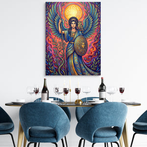Woman's Mythic Stand โ woman's mythic stand sq dining room tables 1port flush print