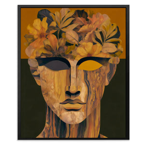 Wooden Bloom Portrait - Luxury Wall Art