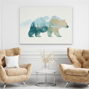 Woodland Echo Bear - Luxury Wall Art