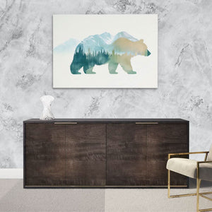 Woodland Echo Bear - Luxury Wall Art