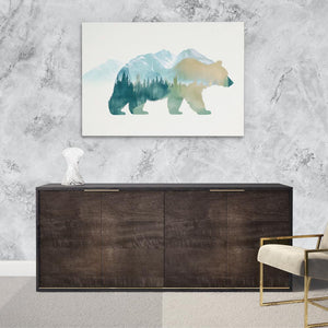 Woodland Echo Bear - Luxury Wall Art