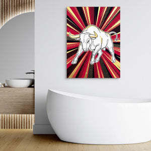 WS Bull Pop 1 - Luxury Wall Art