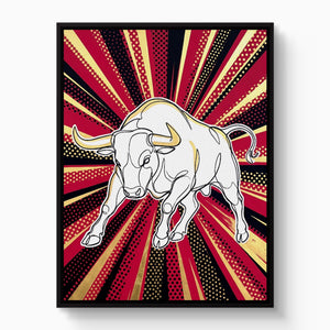 WS Bull Pop 1 - Luxury Wall Art