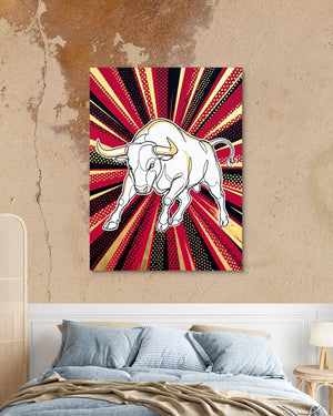 WS Bull Pop 1 - Luxury Wall Art