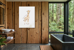 Young Giraffe Smile - Luxury Wall Art