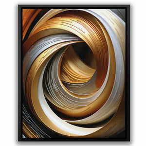 Gold Onyx Loop - Luxury Wall Art