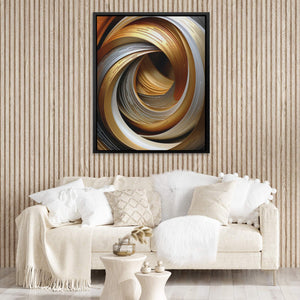 Gold Onyx Loop - Luxury Wall Art