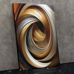Gold Onyx Loop - Luxury Wall Art
