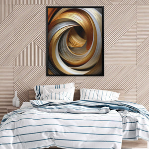 Gold Onyx Loop - Luxury Wall Art