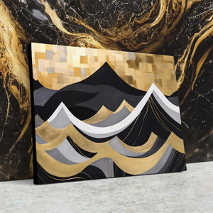 High Seas - Abstract Wall Art in Black Frame