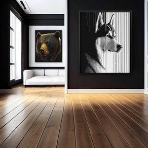 Husky Gaze - Luxury Wall Art