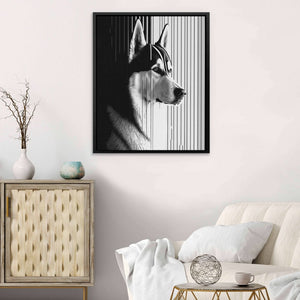 Husky Gaze - Luxury Wall Art