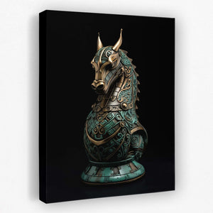 Jade Horse - Chess Canvas Wall Art