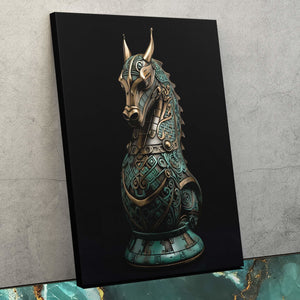 Jade Horse - Chess Art for Game Room