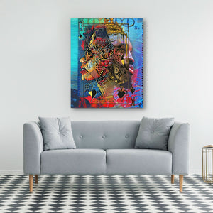 King Queen of Spades - Luxury Wall Art