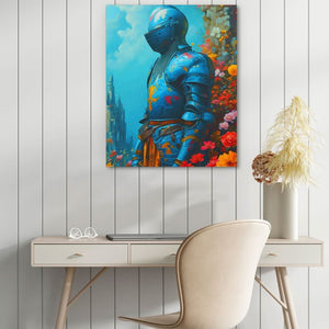 Knight's Garden - Blue Wall Art