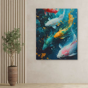 Koi Rainbow - Luxury Wall Art