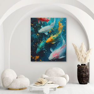 Koi Rainbow - Luxury Wall Art