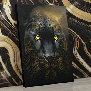 Leopard's Gaze - Wall Art in Black Frame