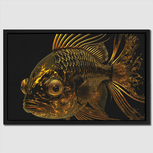 Liquid Gold Fish - Animals Art