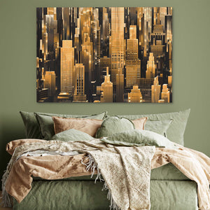 Lost in a City of Gold - Large Canvas Print