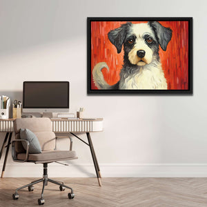 Loyal Woof - Red Wall Art