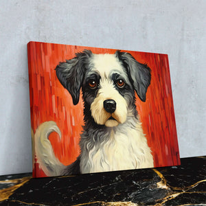 Loyal Woof - Red Dog Canvas Print